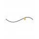 Gold Aluminium Base & Sandy Black Arm LED 14 Watt 220-240 Volt 880Lm 3000K IP20 L:65 W:6 H:13 cm 