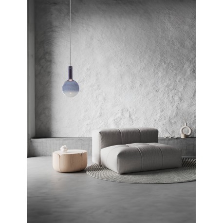 Triac Dimmable Blue Glass Gold Metal White Metal Base LED 6 Watt 220-240 Volt 754Lm 3000K IP20 D: 25 H: 170 cm 