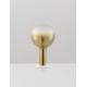 Triac Dimmable Gold Glass Gold Metal White Metal Base LED 3 Watt 220-240 Volt 341Lm 3000K IP20 D: 20 H: 36 cm 