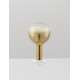 Triac Dimmable Gold Glass Gold Metal White Metal Base LED 3 Watt 220-240 Volt 341Lm 3000K IP20 D: 20 H: 36 cm 