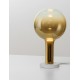 Triac Dimmable Gold Glass Gold Metal White Metal Base LED 3 Watt 220-240 Volt 341Lm 3000K IP20 D: 20 H: 36 cm 