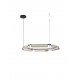 Triac Dimmable Sandy Black & Gold Metal Gray Glass LED 61 Watt 220-240 Volt 6646Lm 3000K IP20 D: 103 H: 150 cm 