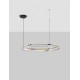Triac Dimmable Sandy Black & Gold Metal Gray Glass LED 61 Watt 220-240 Volt 6646Lm 3000K IP20 D: 103 H: 150 cm 