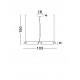 Triac Dimmable Sandy Black & Gold Metal Gray Glass LED 61 Watt 220-240 Volt 6646Lm 3000K IP20 D: 103 H: 150 cm 