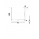 Triac Dimmable Sandy Black & Gold Metal Gray Glass LED 20 Watt 220-240 Volt 2479Lm 3000K IP20 L: 93 W: 7 H: 160 cm 