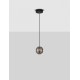 Sandy Black & Gold Metal Smoky Gray Glass LED 13 Watt 220-240Volt 1526Lm 3000K IP20 D: 15 H: 145 cm 