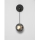 Sandy Black & Gold Metal Smoky Gray Glass LED 13 Watt 220-240Volt 1526Lm 3000K IP20 D: 15 W: 23 H: 52 cm 