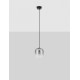 Matt Black Metal & Smoky Gray Glass LED 3 Watt 220-240Volt 478Lm 3000K IP20 D: 14 H: 150 cm 