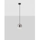 Matt Black Metal & Smoky Gray Glass LED 3 Watt 220-240Volt 478Lm 3000K IP20 D: 14 H: 150 cm 