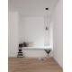 Matt Black Metal & Smoky Gray Glass LED 3 Watt 220-240Volt 478Lm 3000K IP20 D: 10 H: 150 cm