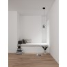Matt Black Metal & Smoky Gray Glass LED 3 Watt 220-240Volt 478Lm 3000K IP20 D: 10 H: 150 cm
