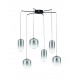 Matt Black Metal & Smoky Gray Glass LED 25 Watt 220-240Volt 2792Lm 3000K IP20 D: 72 H: 145 cm 