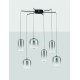Matt Black Metal & Smoky Gray Glass LED 25 Watt 220-240Volt 2792Lm 3000K IP20 D: 72 H: 145 cm 