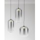 Matt Black Metal & Smoky Gray Glass LED 25 Watt 220-240Volt 2792Lm 3000K IP20 D: 72 H: 145 cm 