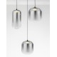 Matt Black Metal & Smoky Gray Glass LED 25 Watt 220-240Volt 2792Lm 3000K IP20 D: 72 H: 145 cm 