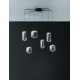 Matt Black Metal & Smoky Gray Glass LED 25 Watt 220-240Volt 2792Lm 3000K IP20 D: 72 H: 145 cm 