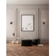 Matt Black Metal & Smoky Gray Glass LED 3 Watt 220-240Volt 478Lm 3000K IP20 D: 14 W: 20,5 H: 22 cm 