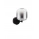 Matt Black Metal & Smoky Gray Glass LED 3 Watt 220-240Volt 478Lm 3000K IP20 D: 14 W: 20,5 H: 22 cm 
