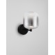 Matt Black Metal & Smoky Gray Glass LED 3 Watt 220-240Volt 478Lm 3000K IP20 D: 14 W: 20,5 H: 22 cm 