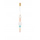 Brass Gold Metal Orange, Blue &Purple Ceramic Opal Glass LED 23 Watt 100-240Volt 1423Lm 3000K IP20 D: 20 H: 215 cm 