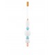 Brass Gold Metal Orange & Blue Ceramic Opal Glass LED 27 Watt 100-240Volt 2032Lm 3000K IP20 D: 20 H: 215 cm 