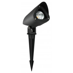 Sandy Black Aluminium & Glass LED 3 Watt 295,06Lm 3000K 220-240 Volt 50Hz Beam Angle 24o IP65 D: 4.5 W: 9 H: 21-26 cm 