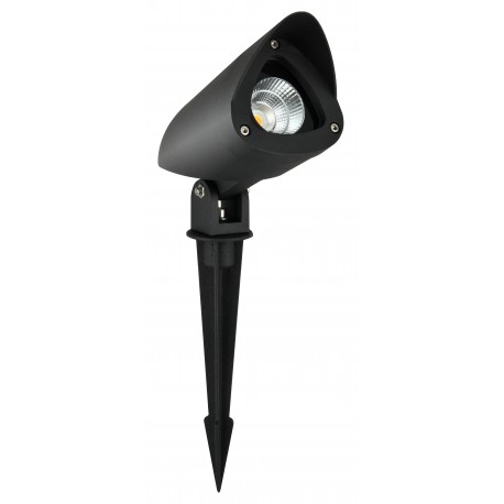 Sandy Black Aluminium & Glass LED 3 Watt 295,06Lm 3000K 220-240 Volt 50Hz Beam Angle 24o IP65 D: 4.5 W: 9 H: 21-26 cm 