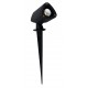 Sandy Black Aluminium & Glass LED 3 Watt 303,24Lm 3000K 220-240 Volt 50Hz Beam Angle 24o IP65 D: 4.2 W: 7 H: 21-24 cm 