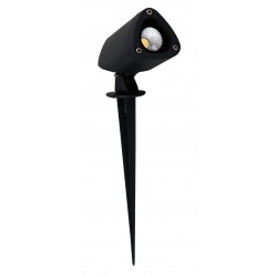 Sandy Black Aluminium & Glass LED 3 Watt 303,24Lm 3000K 220-240 Volt 50Hz Beam Angle 24o IP65 D: 4.2 W: 7 H: 21-24 cm 