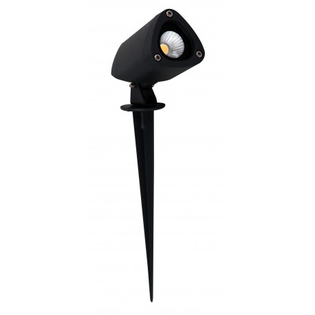 Sandy Black Aluminium & Glass LED 3 Watt 303,24Lm 3000K 220-240 Volt 50Hz Beam Angle 24o IP65 D: 4.2 W: 7 H: 21-24 cm 