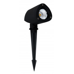 Sandy Black Aluminium & Glass LED 7 Watt 578,7Lm 3000K 220-240 Volt 50Hz Beam Angle 24o IP65 D: 6.5 W: 10 H: 24-28 cm 