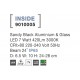 Sandy Black Aluminium & Glass LED 7 Watt 578,7Lm 3000K 220-240 Volt 50Hz Beam Angle 24o IP65 D: 6.5 W: 10 H: 24-28 cm 