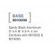 Sandy Black Aluminium D: 5.5 W: 5.5 H: 4 cm Combine with 9010002 & 9010005 