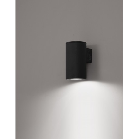Sandy Black Aluminium & Glass LED Chip Cree 2x10 Watt 565Lm 220-240 Volt 50Hz 3000K Beam Angle 7o IP65 D: 5.5 W: 7 H: 17 cm 
