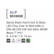 Sandy Black Aluminium & Glass LED Chip Cree 2x10 Watt 565Lm 220-240 Volt 50Hz 3000K Beam Angle 7o IP65 D: 5.5 W: 7 H: 17 cm 