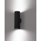 Sandy Black Aluminium & Glass LED Chip Cree 10 Watt 1857Lm 220-240 Volt 50Hz 3000K Beam Angle 7o IP65 D: 5.5 W: 7 H: 10 cm 