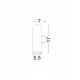 Sandy Black Aluminium & Glass LED Chip Cree 10 Watt 1857Lm 220-240 Volt 50Hz 3000K Beam Angle 7o IP65 D: 5.5 W: 7 H: 10 cm 