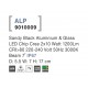 Sandy Black Aluminium & Glass LED Chip Cree 10 Watt 1857Lm 220-240 Volt 50Hz 3000K Beam Angle 7o IP65 D: 5.5 W: 7 H: 10 cm 