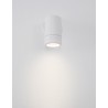 White ABS Glass Diffuser LED GU10 1x7 Watt Bulb Excluded IP44 Light Down D: 6 W: 8.5 H: 12 cm