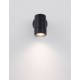 Black ABS Glass Diffuser LED GU10 1x7 Watt Bulb Excluded IP44 Light Down D: 6 W: 8.5 H: 12 cm 