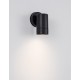 Black ABS Glass Diffuser LED GU10 1x7 Watt Bulb Excluded IP44 Light Down D: 6 W: 8.5 H: 12 cm 