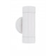 White Acrylic Glass Diffuser LED GU10 2x7 Watt Bulb Excluded IP44 Light Up & Down D: 8 W: 8.5 H: 16 cm 