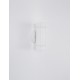 White Acrylic Glass Diffuser LED GU10 2x7 Watt Bulb Excluded IP44 Light Up & Down D: 8 W: 8.5 H: 16 cm 