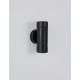 Black ABS Glass Diffuser LED GU10 2x7 Watt Bulb Excluded IP44 Light Up & Down D: 8 W: 8.5 H: 16 cm 