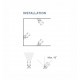Wall Washer Satin Nickel Aluminium & Glass LED Chip Philips 15 Watt 746Lm 3000K DC24V Beam Angle 30o IP67 L: 100 W: 2.5 H: 3.5 c