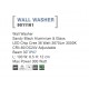 Wall Washer Sandy Black Aluminium & Glass LED Chip Cree 36 Watt 3670Lm 3000K DC24V Adjustable Beam Angle 30o IP67 L: 100 W: 6.5 