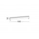 Wall Washer Sandy Black Aluminium & Glass LED Chip Cree 48 Watt 4700Lm 3000K DC24V Adjustable Beam Angle 30o IP67 L: 100 W: 6.5 