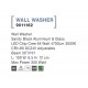 Wall Washer Sandy Black Aluminium & Glass LED Chip Cree 48 Watt 4700Lm 3000K DC24V Adjustable Beam Angle 30o IP67 L: 100 W: 6.5 