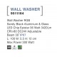 Wall Washer RGB Sandy Black Aluminium & Glass LED Chip Epistar 36 Watt 3420Lm DC24V Adjustable Beam Angle 30o IP67 L: 100 W: 5.5