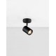 Sandy Black Aluminium LED GU10 1x10 Watt 100-240Volt IP44 bulb excluded D: 12 W: 8 H: 13 cm 
